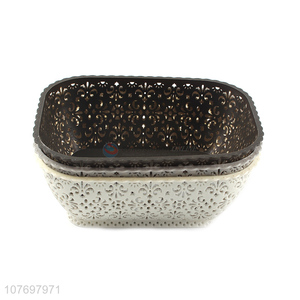 Hot Selling Rectangle Storage Basket Delicate Plastic Baskets