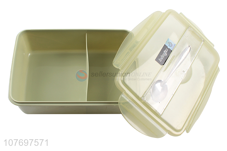 Good Quality Plastic Bento Box Lunch Box With Spoon Set