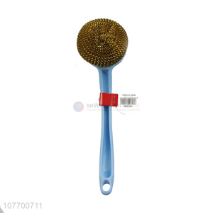 Factory supply kitchen scrubber dish cleaning ball with handle 