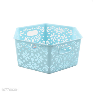 Best selling plastic received storage box weave basket