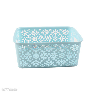 Hot product cheap storage basket with flower pattern