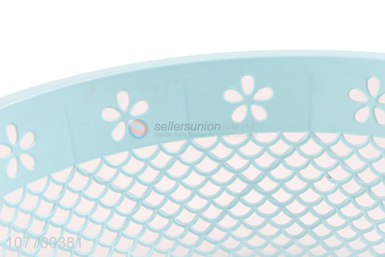 Top product blue plastic vegetable fruit drain basket