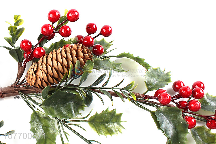 Wholesale Christmas decoration aritificial pinecone branch Christmas vine