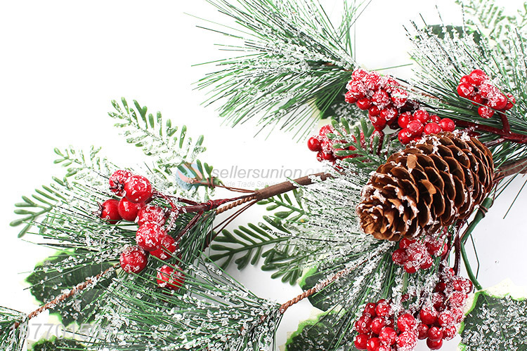 Good sale holiday Christmas tree branch with pinecone & red berries