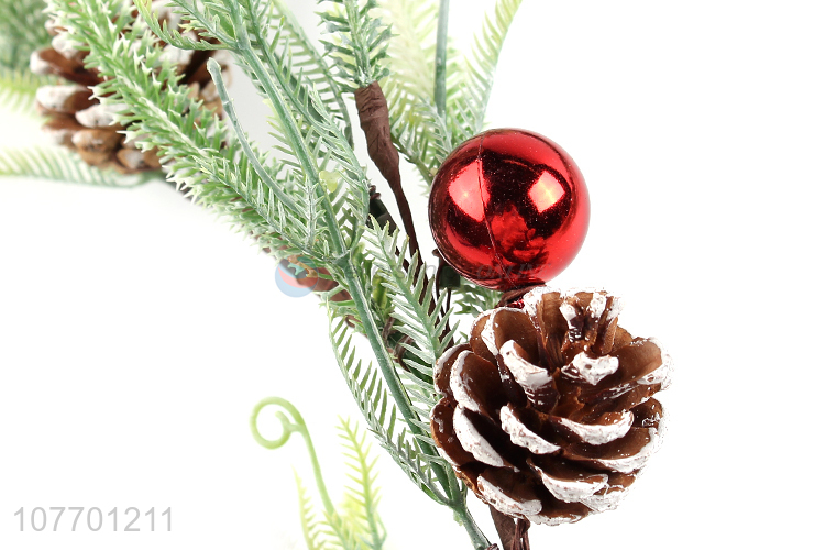 Factory price Christmas long vine with pine cone & red fruit