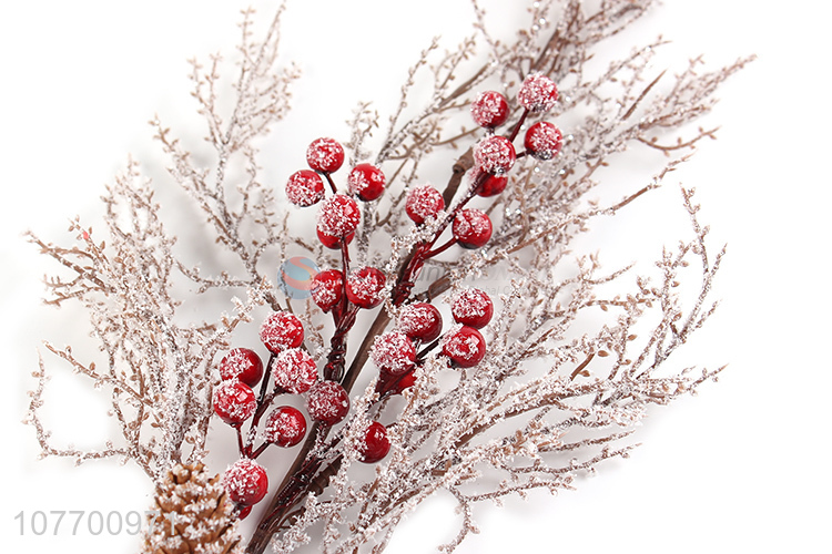 Wholesale Christmas picks and sprays artificial sprig holiday decoration