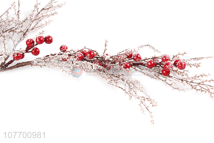 Promotional popular Xmas decoration Christmas long vine with red fruit