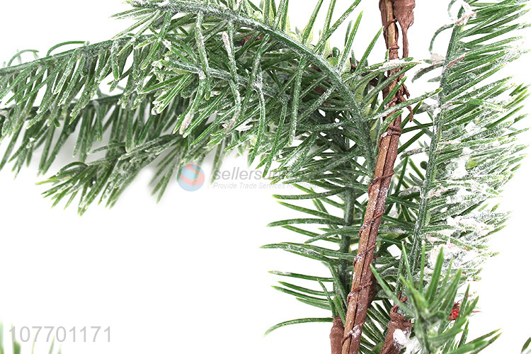 Wholesale Christmas ornaments artificial pine needle with long stem