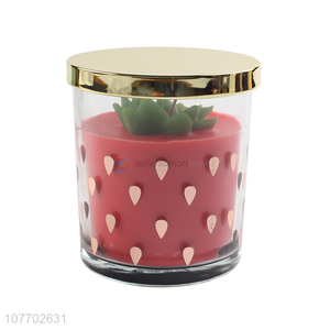Top product fruit shape fragrance scented candle for sale