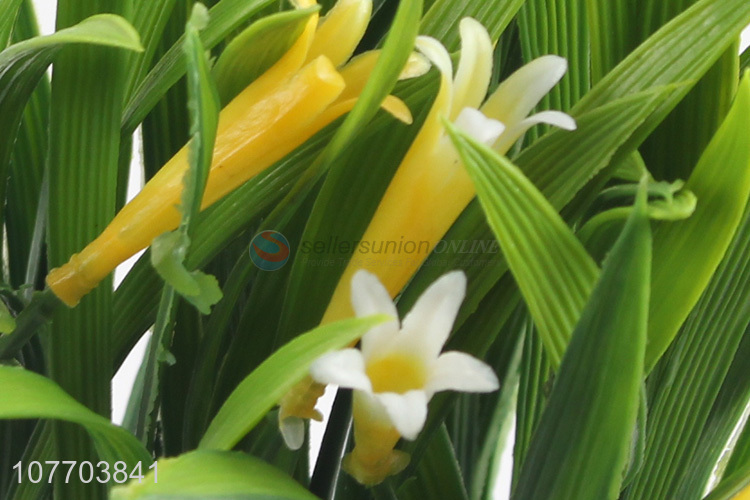 New indoor green plant potted home plastic artificial flowers