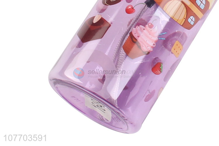 Wholesale travel cartoon portable water cup plastic water bottle