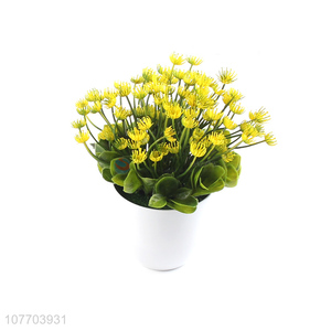 Hot sale potted plant cabinet green plant decoration plastic artificial flower