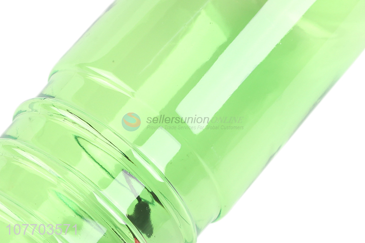 Hot selling green cartoon water cup can carry water bottle