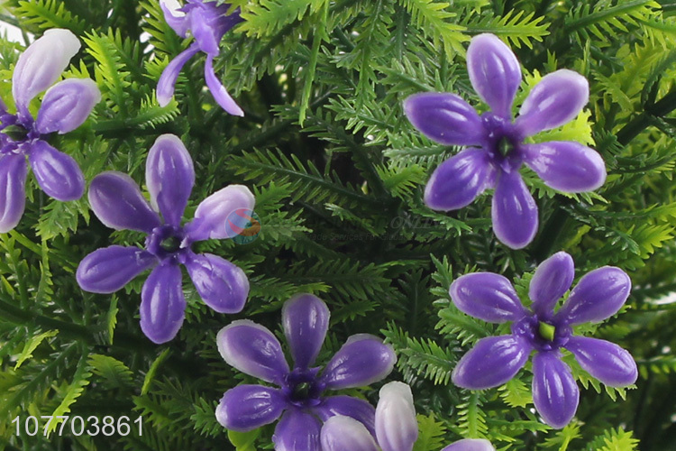 Wholesale flower ornaments green plant decoration plastic fake flower