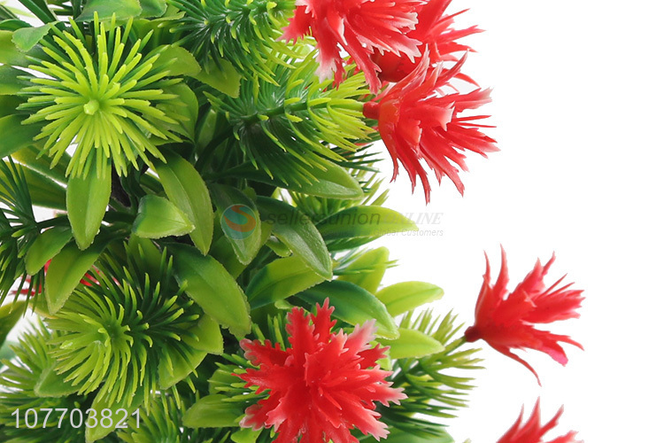 High quality beautification plastic fake flower potted indoor