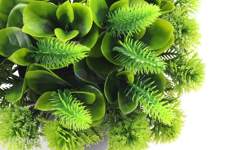 Artificial green plants potted ornaments indoor and outdoor decorative artificial flowers