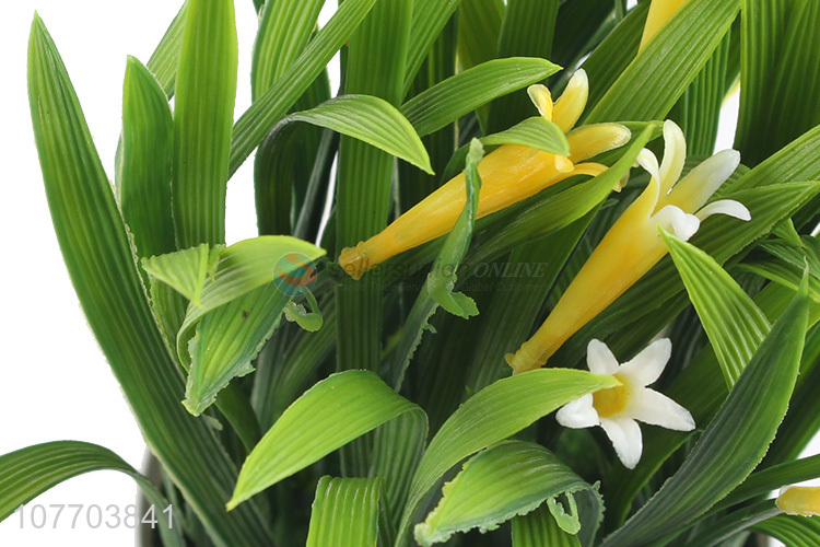 New indoor green plant potted home plastic artificial flowers