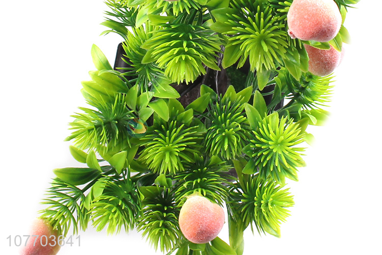 Hot selling home decoration storefront decoration peach fake flower