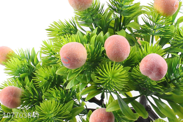 Hot selling home decoration storefront decoration peach fake flower