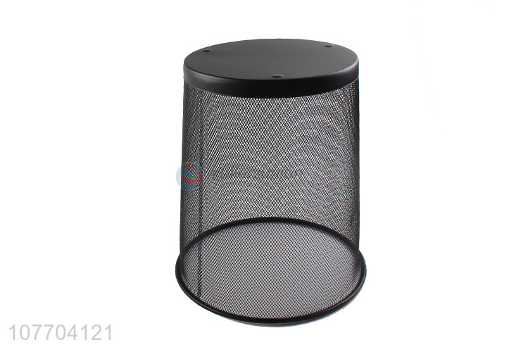 High quality large metal mesh dustbin iron garbage can