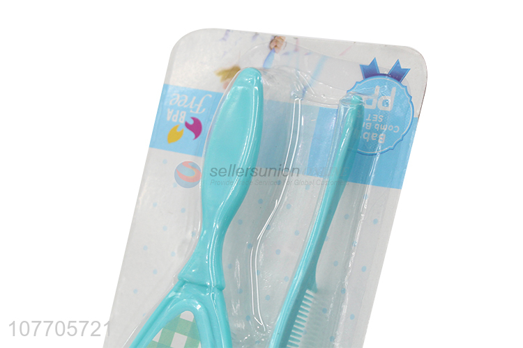 Hot products cartoon baby comb and hair brush set