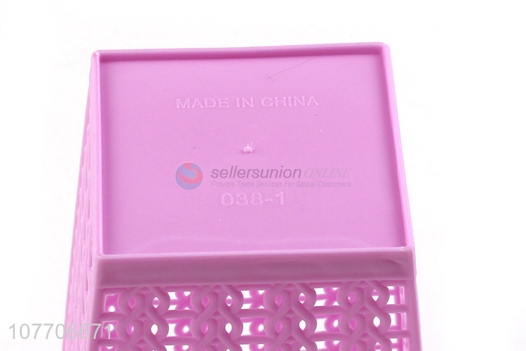 High quality square woven basket simulation plastic storage basket