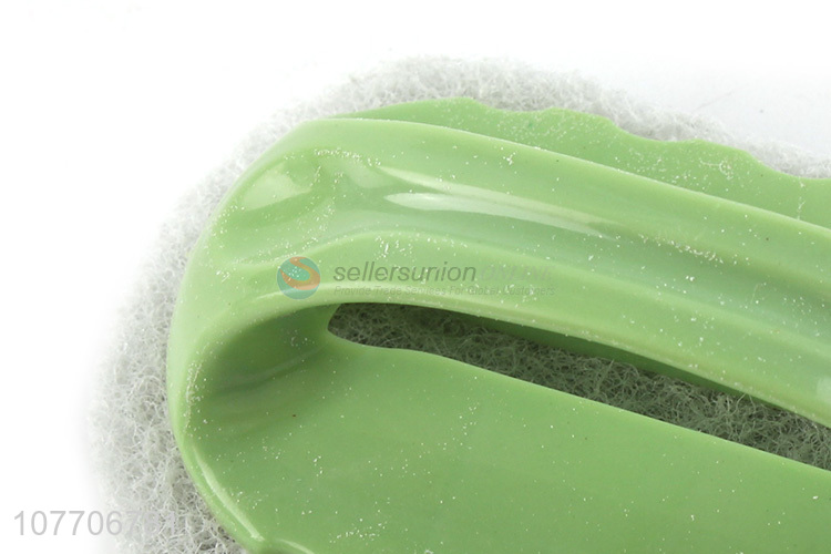 Wholesale household kitchen pot washing sponge brush with handle
