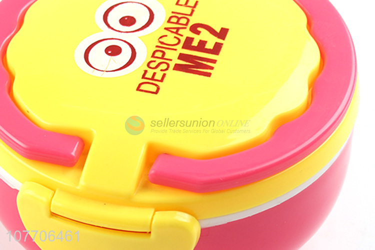 Creative cartoon lunch box with double temperature insulation and insurance lunch box