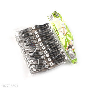 Wholesale windproof clothes clip durable stainless steel clip