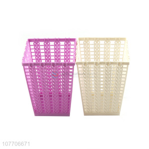 High quality square woven basket simulation plastic storage basket
