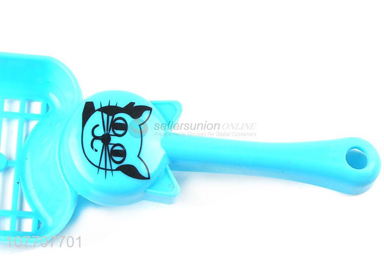 New arrival blue poop shovel tool for sale pet cat litter shovel