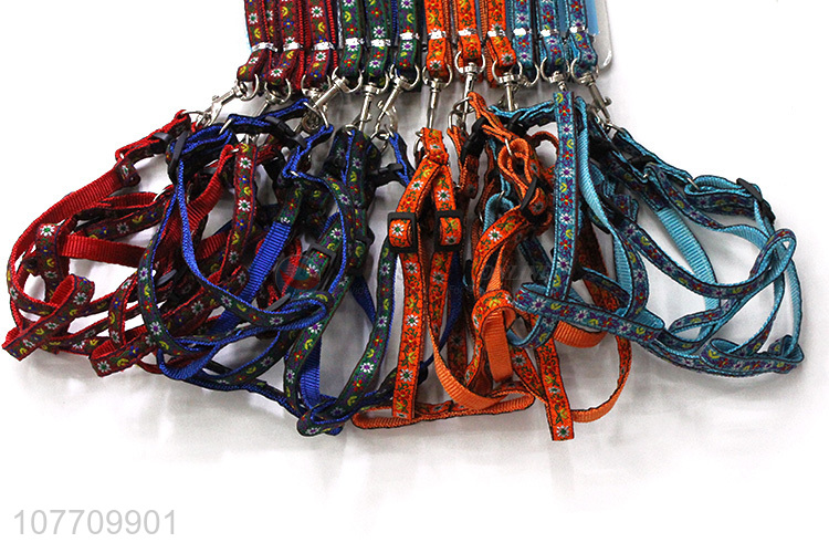 Top sale soft national wind pets leash with harness vest
