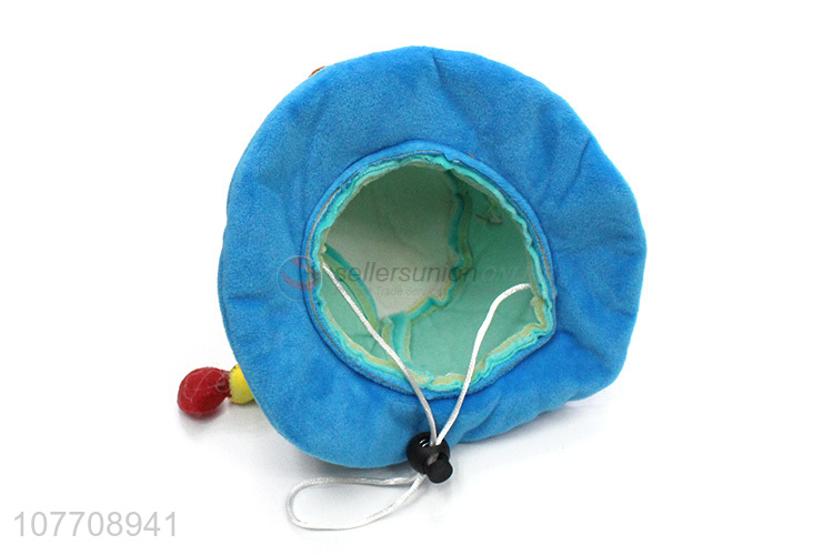 Factory supply cheap price hat shape soft interactive pets toys