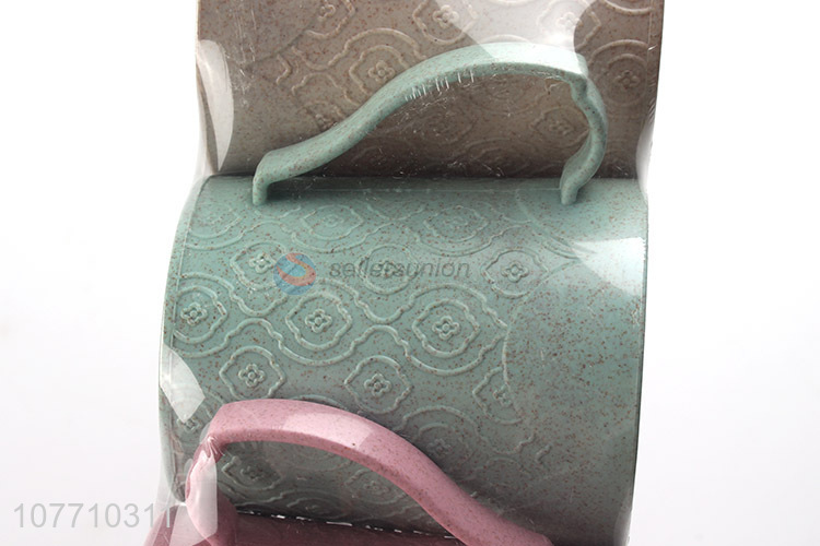 Unique design home bathroom toiletries brushing cup set