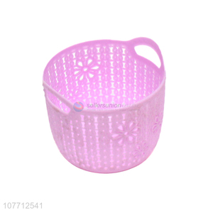 Wholesale Fashion Plastic Storage Basket With Handle For Household