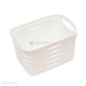 Delicate Design Rectangle Plastic Storage Basket Kitchen Bathroom <em>Organizers</em>