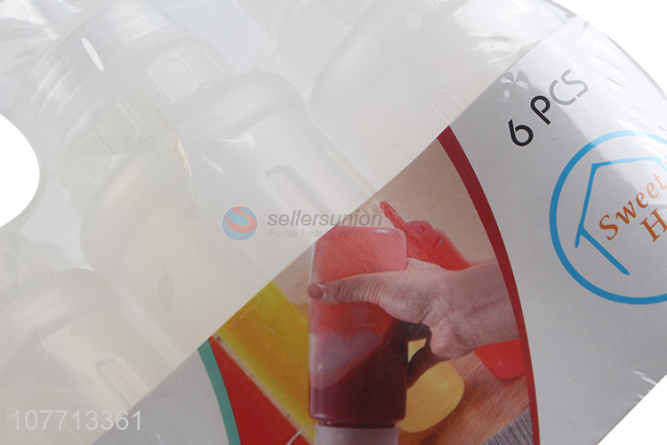 Hot selling transparent home takeaway food seasoning squeeze beak bottle