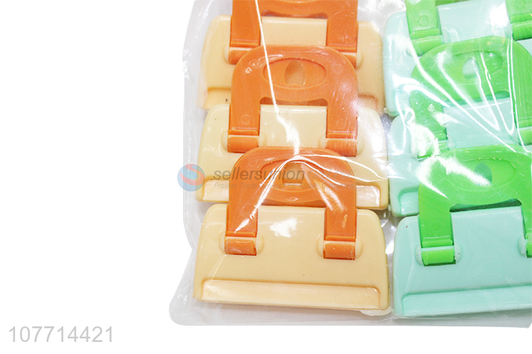 Wholesale 6 Pieces Colorful Plastic Clips Cheap Strong Pegs Set