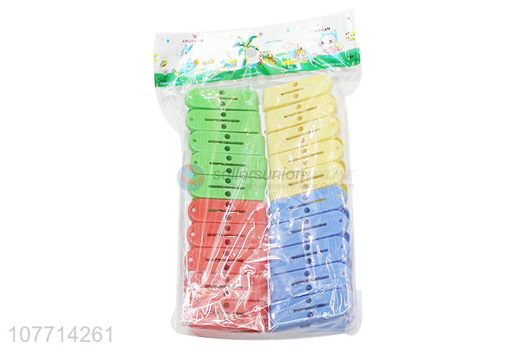 Wholesale Colorful Plastic Clips Popular Clothes Peg Set