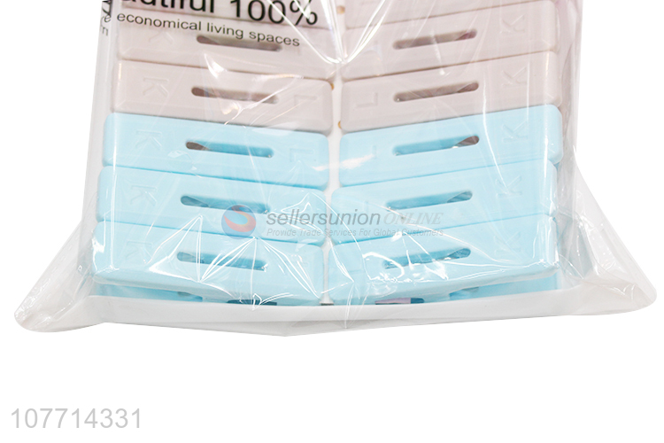 Hot Selling 18 Pieces Plastic Clips Household Multipurpose Clips Clothespin