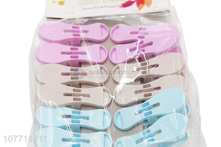 Good Quality 12 Pieces Plastic Pegs Clips Clothes Pin Clothes Peg