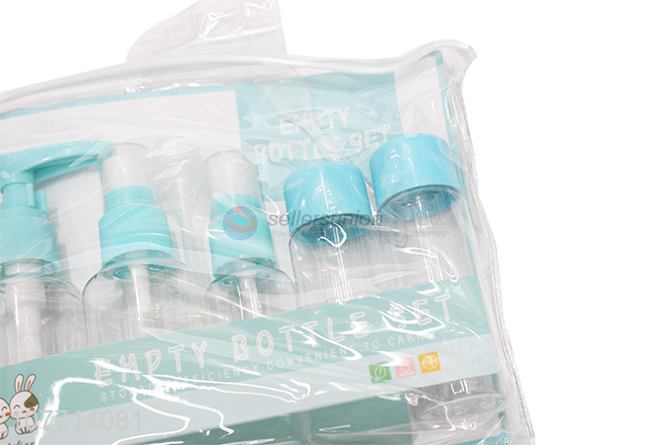 Travel Skin Care Water Lotion Cream Shampoo Packaging Empty Bottle Set