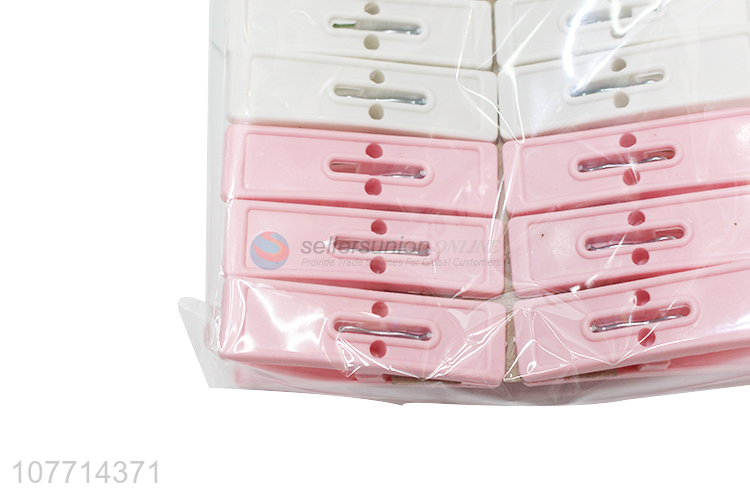 Custom 16 Pieces Multipurpose Plastic Clips Clothes Peg Set