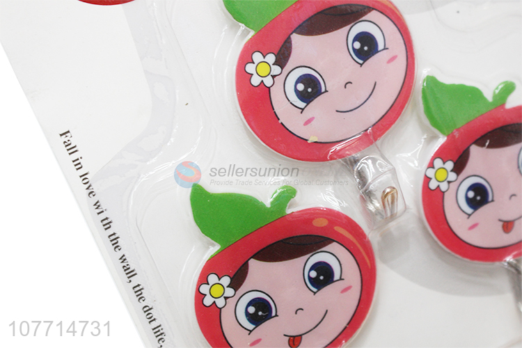 Factory Wholesale 3 Pieces Self-Adhesive Hook Cheap Sticky Hook