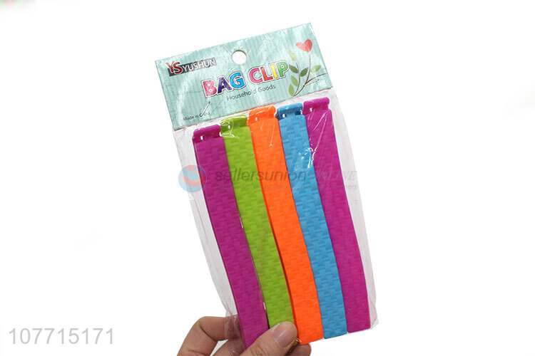 Best Sale Colorful Plastic Bag Clips Cheap Sealing Clips Set