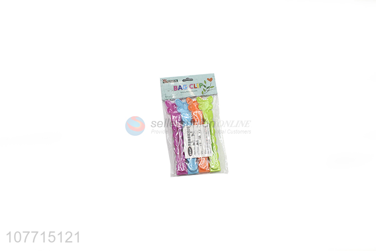Cute Butterfly Design Plastic Bag Clips Colorful Sealing Clips Set