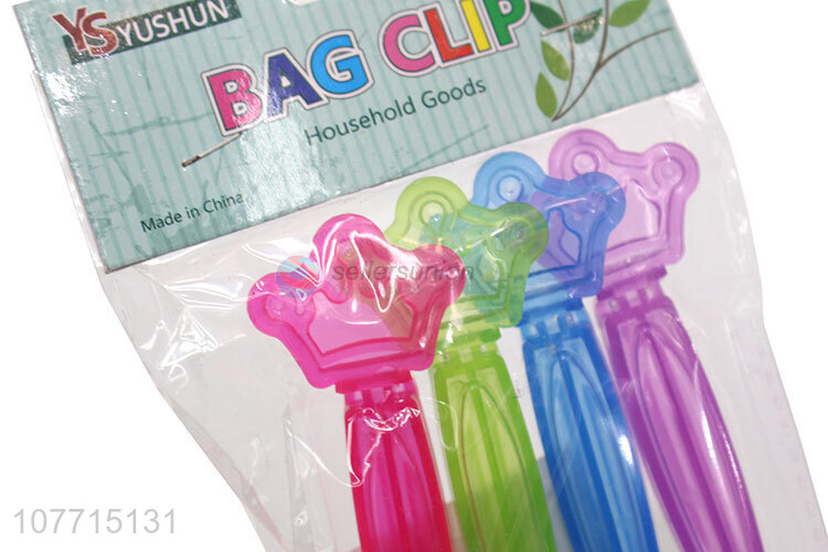 Best Price 4 Pieces Plastic Bag Clips Multipurpose Storage Sealing Clips