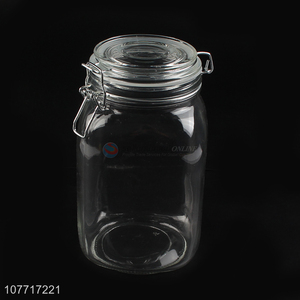 Factory wholesale household kitchen utensils transparent glass sealed jar