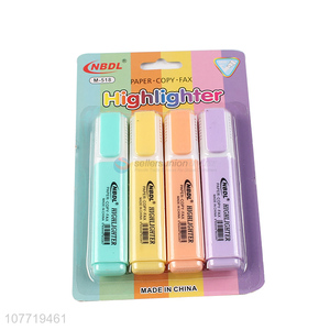 Top Quality 4 Pieces Highlighter Marker Fashion Stationery