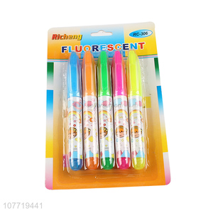 Good Sale 5 Pieces Highlighter Marker Fluorescent Marker Pen